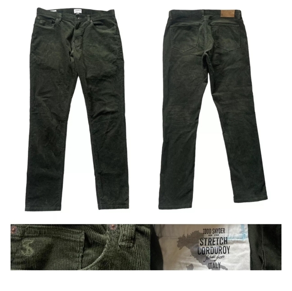 Todd Snyder slim corduroy pants 34×34 - Picture 1 of 10